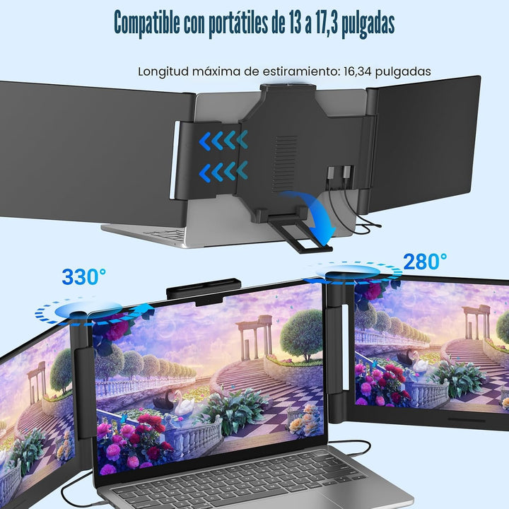 Funhill Extensor de pantalla para computadora portátil de 14 pulgad...