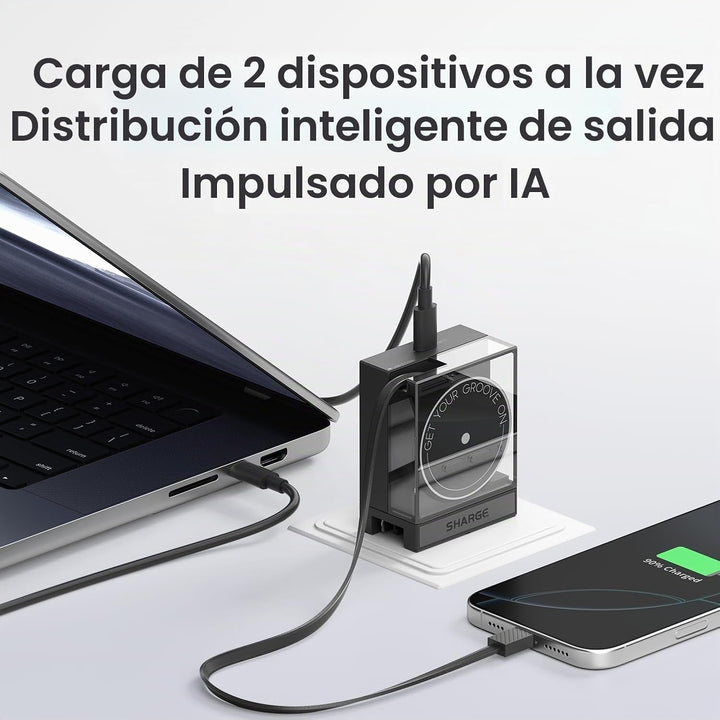 Sharge Flow Mini 2 Power Bank &amp; Paquete de cargador retráctil d...