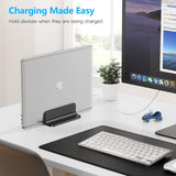OMOTON Soporte vertical para laptop, base ajustable para MacBook, n...