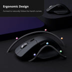 Keychron Ratón inalámbrico para juegos M6 8K, 2.4G/Bluetooth/cableado, sensor PixArt 3950, sondeo de 8000Hz, clics silenciosos, 5 perfiles de memoria integrados para Plug & Play, programable para Mac