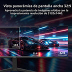 Monitor 5K, Z-Edge 49 pulgadas 1500R monitor curvado para juegos, m...