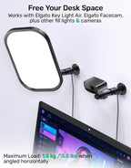 Soporte de pared para llave Elgato para aire y cámara, metal resistente