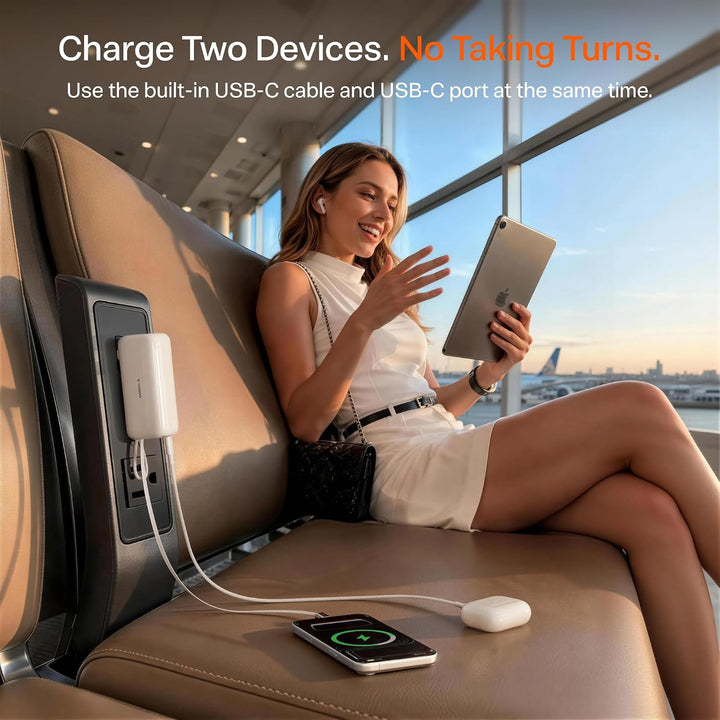 TORRAS EasyGO - Cargador portátil 3 en 1 con cable USB-C retráctil...