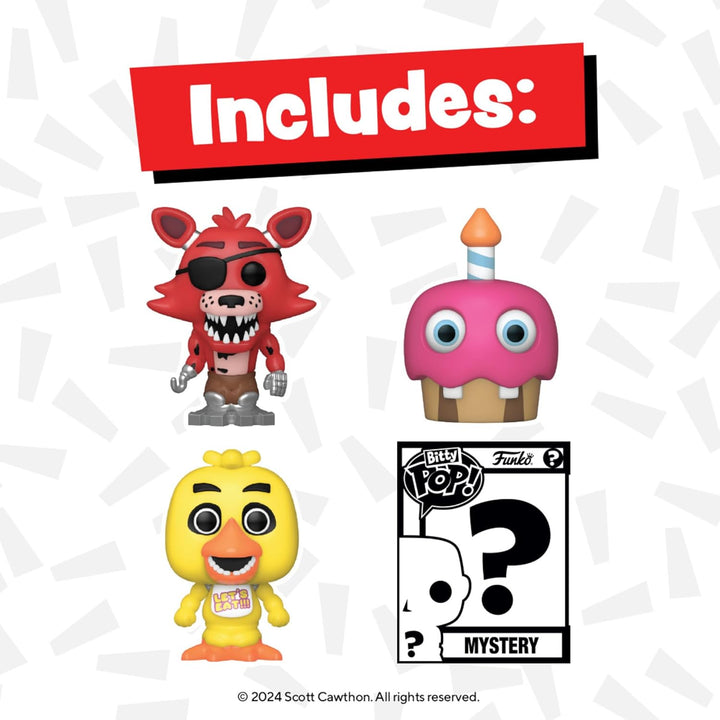 Funko Bitty POP! Five Nights at Freddy's (FNAF) - Foxy y una mi...