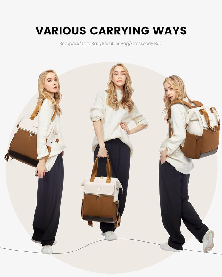 LOVEVOOK - Mochila para laptop para mujeres, mochila de trabajo con...
