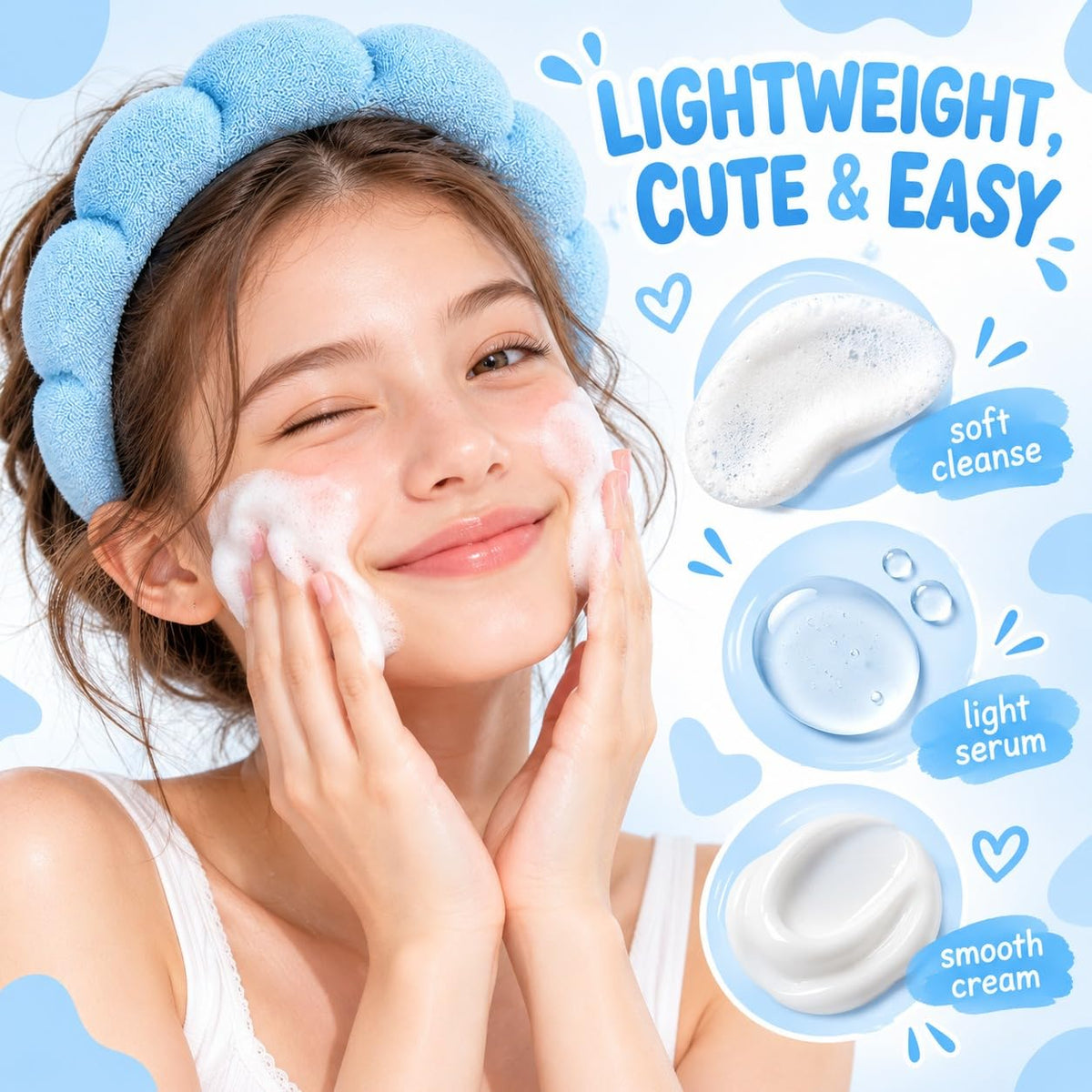 Juego de cuidado de la piel con leche para niños y adolescentes