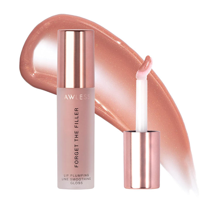 Brillo labial voluminizador Lawless para mujeres Forget The Filler,...