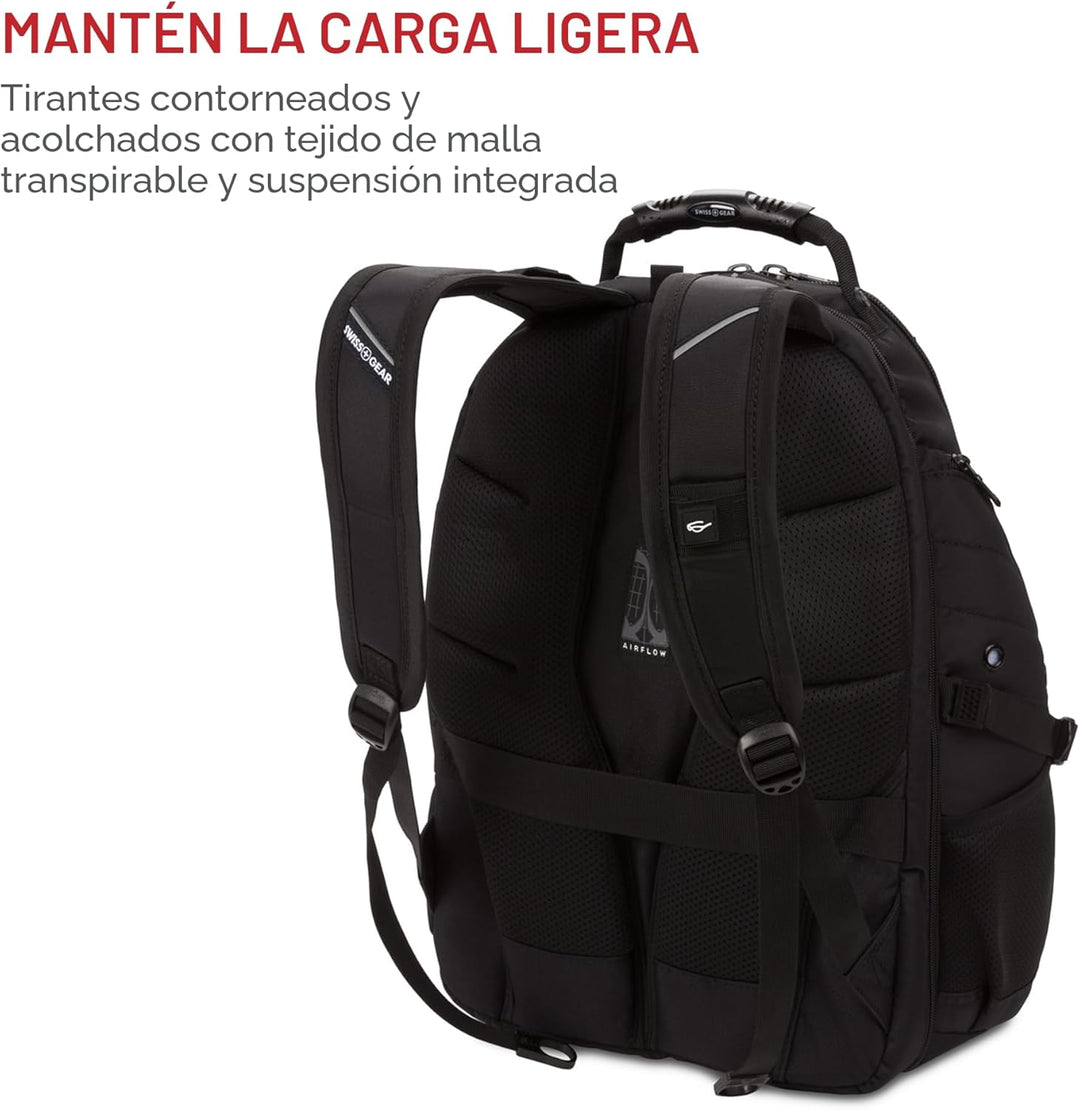 SwissGear 1900, Negro\/Negro, 17 pulg.