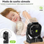 TDLOL - Tienda de campaña portátil recargable con ventilador con lu...