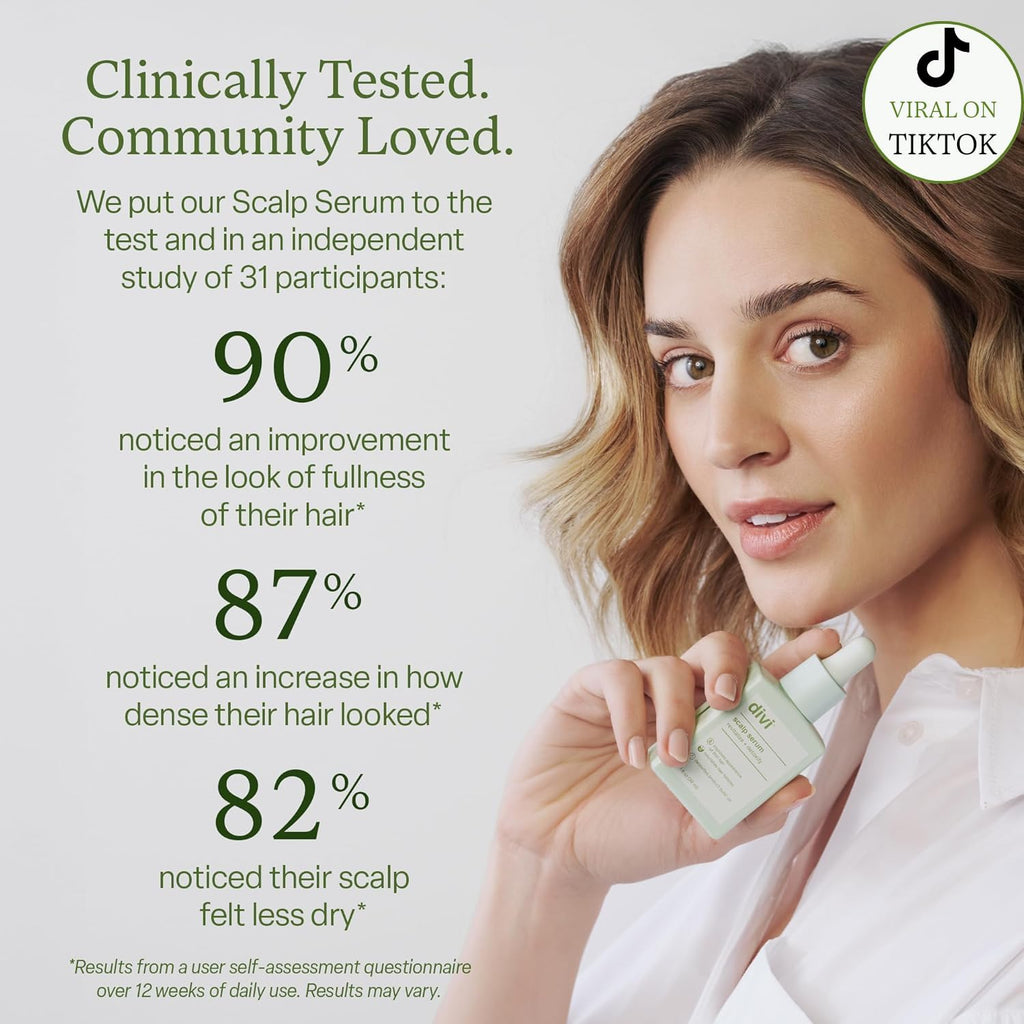 Divi Scalp Serum for Thinning Hair Clinically Tested, Non-Greasy Fo...