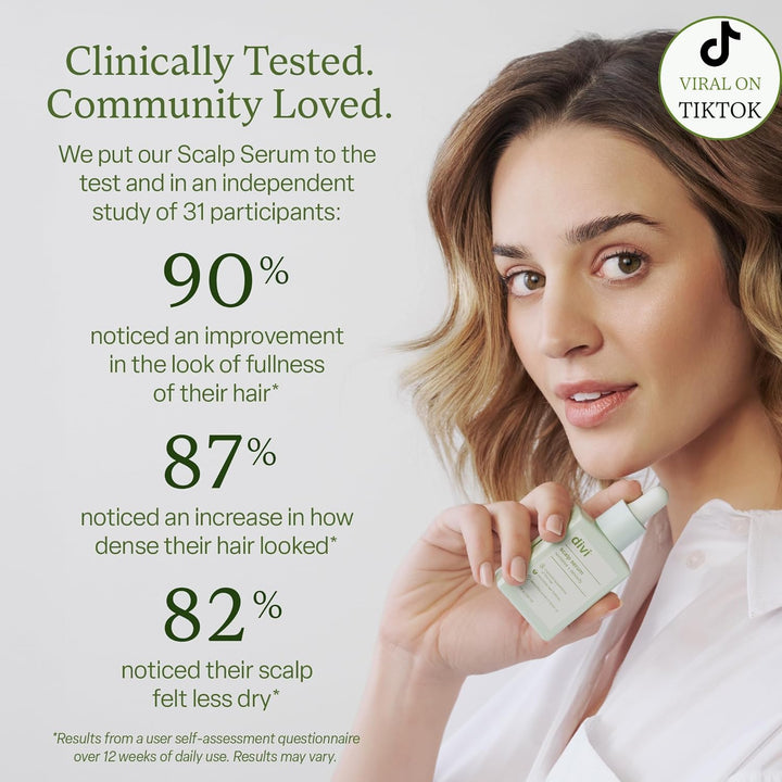 Divi Scalp Serum for Thinning Hair Clinically Tested, Non-Greasy Fo...