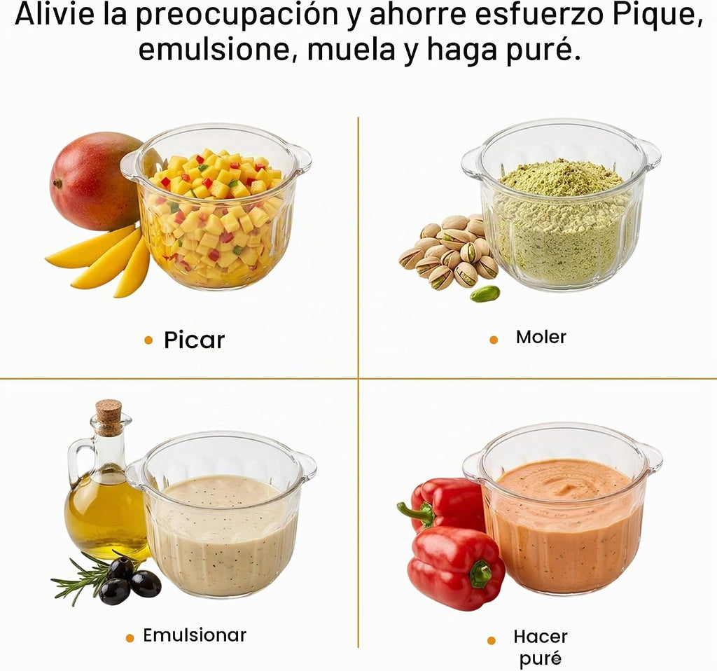MEGAWISE Procesador de alimentos, molinillo eléctrico de carne de 800 W