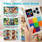 Juego de rompecabezas de diapositivas con más de 1000 desafíos, 3 modos de dificultad, juguete electrónico deslizante para el cerebro, juego de viaje de lógica de mano, regalo para niños