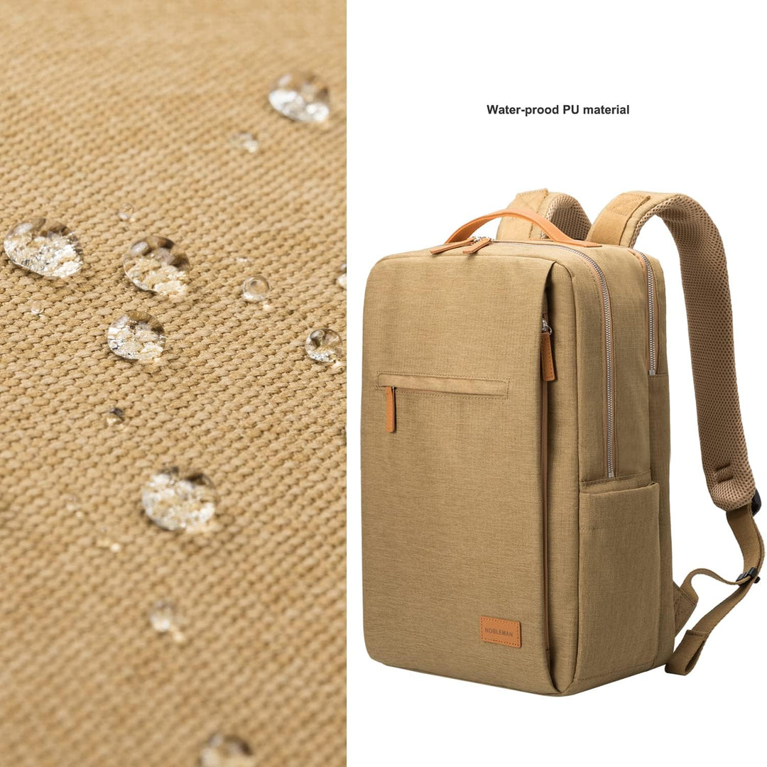 NOBLEMAN Mochila para portátil de viaje para hombres, resistente al...