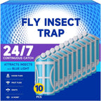 Paquete de 10 repuestos para trampas de insectos voladores, compatibles con trampa para moscas M364 M364A y Max