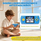 Juego de mano para niños, reproductor de videojuegos portátil con 230 juegos clásicos, mini arcade de viaje recargable, pantalla HD de 3.0 pulgadas, juguetes electrónicos para niños y niñas, ideal