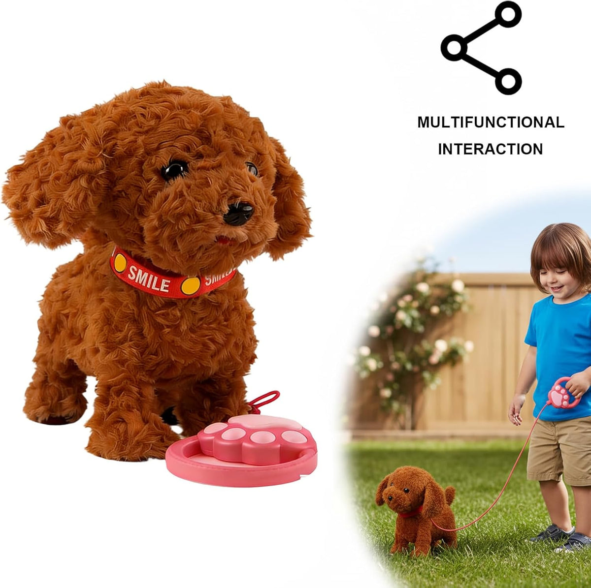 QIYUDUOLA Robot Dogs Realista Wuffy Robot Dog juguetes