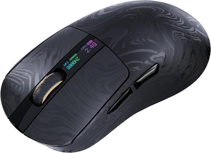 EPOMAKER Carbonis - Mouse inalámbrico para juegos con pantalla digi...