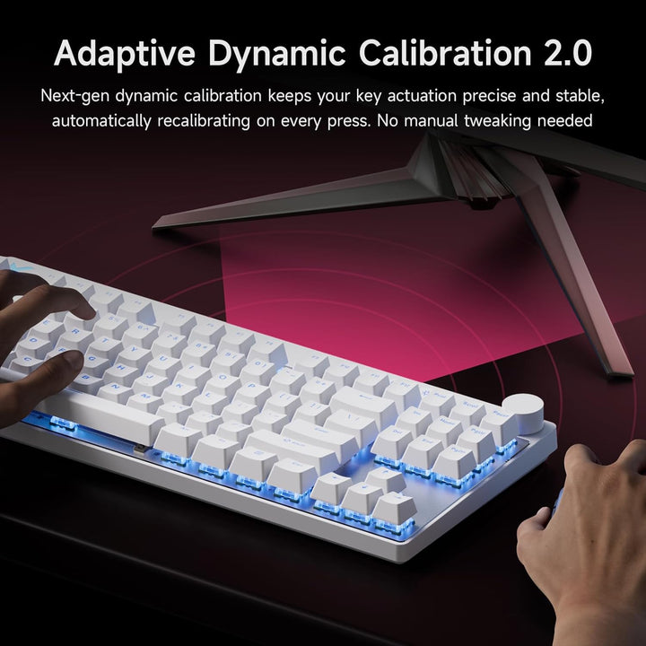 MCHOSE Mix 87 TKL Wired Gaming Keyboard Magnetic Switch Hall Effect...