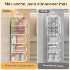 Organizador de armario colgante plegable extra profundo de 4", estantes pequeños de alambre para gabinete y almacenamiento con 5 ganchos en S, cestas de metal de 4 niveles para ropa, suéteres, bolsos
