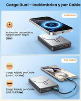 Cargador portátil de 12000 mAh, para Magsafe Bank Pack con carga rá...