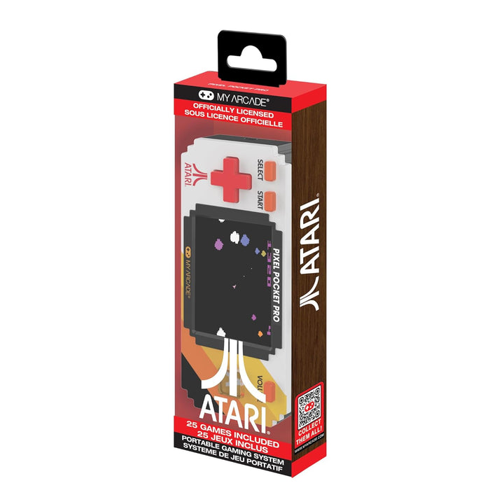 My Arcade Atari Pixel Pocket Pro: videojuego oficial de Atari, llav...
