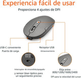 Combo de teclado y ratón inalámbricos Amazon Basics Ultra Premium -...