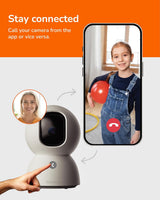 Sensforge Cámara de seguridad recargable de 2.5K para interiores, d...