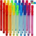 MorTime Paquete de 24 varitas de burbujas para niños, 8 colores a granel, 14.6 pulgadas, juguete de verano para niños