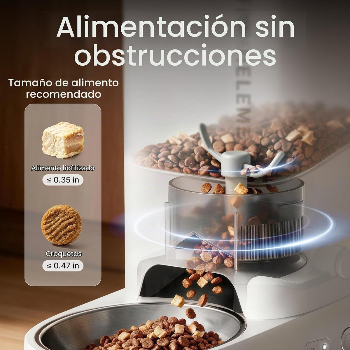 PETKIT Comedero Automático para Gatos, Comedero Automático para Perros WiFi 2.4G, Dispensador de Comida para Mascotas con Control de Aplicación y Sistema Triple Fresh-Lock, Hasta 10 Comidas al Día
