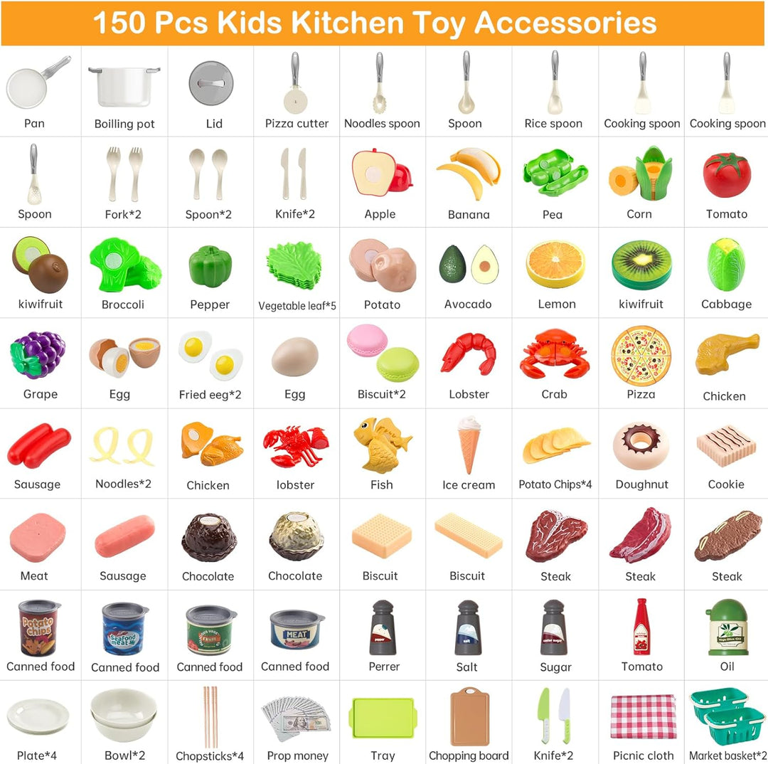 Juego de cocina de 150 piezas, accesorios de utensilios de cocina d...