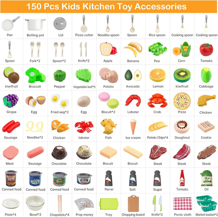 Juego de cocina de 150 piezas, accesorios de utensilios de cocina d...