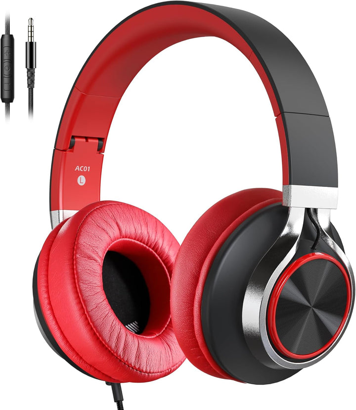 COOSII AC01 - Auriculares estéreo con cable, cable AC01, control de...