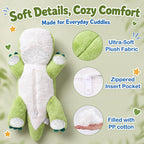 Dinosaurio de peluche para microondas, 20 pulgadas