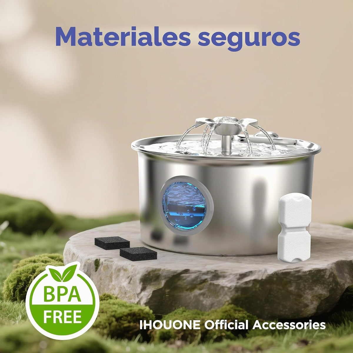 Filtro de fuente oficial para gatos: 12 filtros de carbono y 12 filtros de espuma