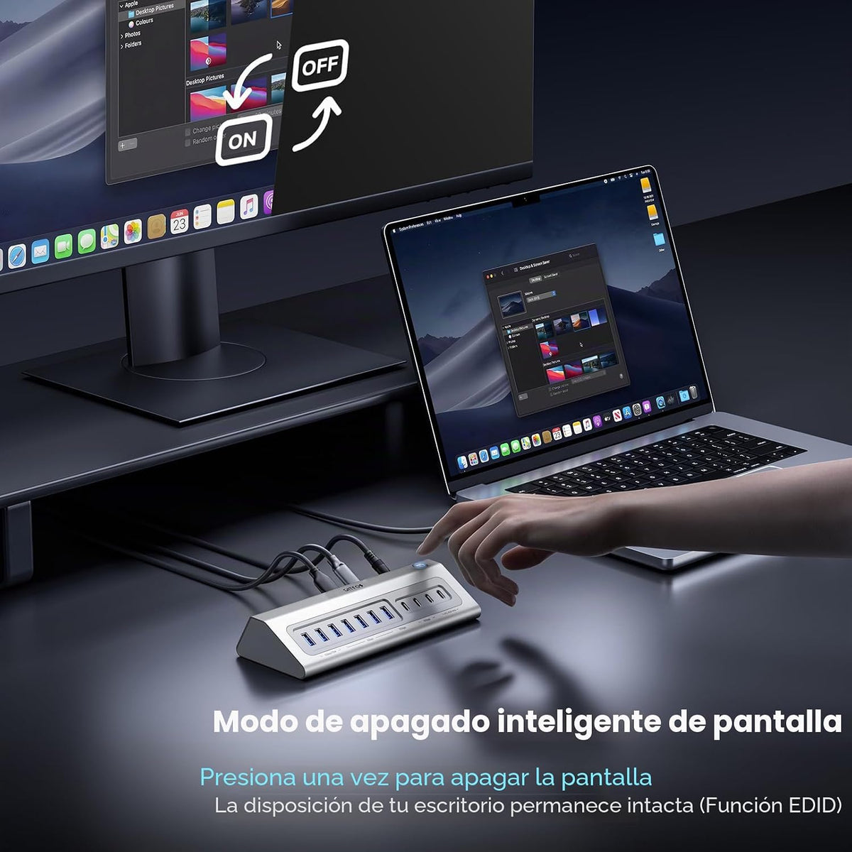 Gitfos, hub USB, alimentado