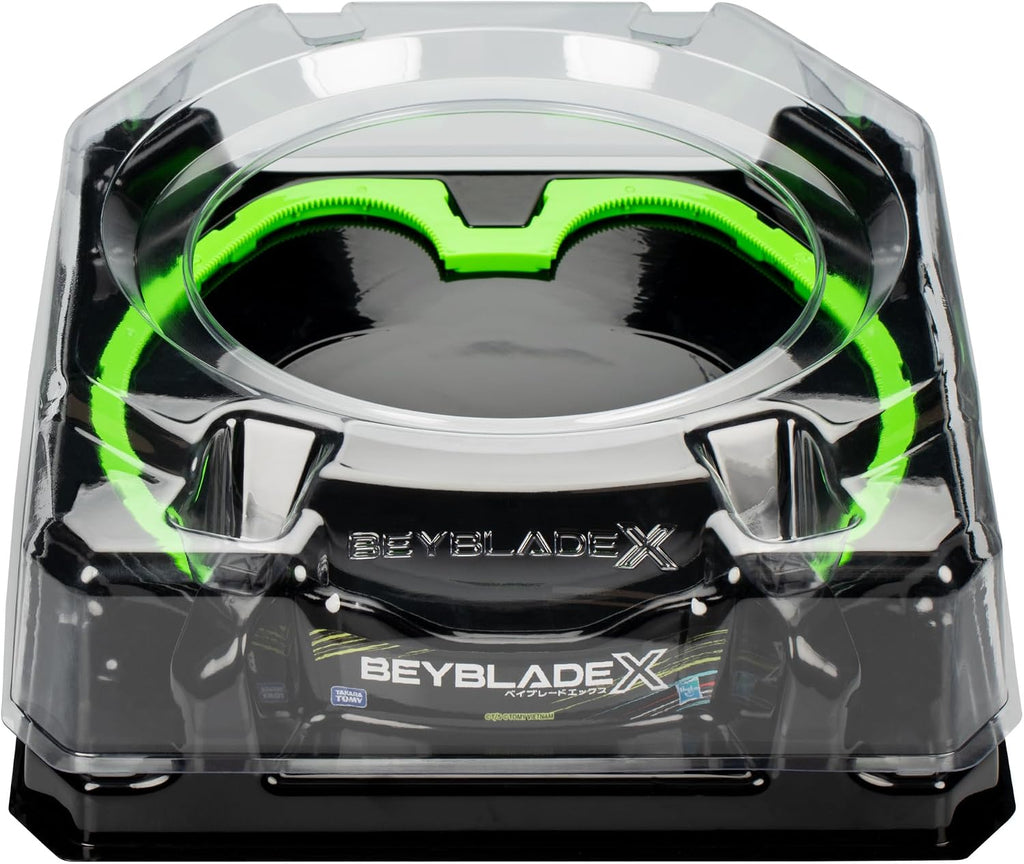 Beyblade X Xtreme Battle Set con Beystadium Arena con riel X-Celerator, 2 juguetes superiores giratorios a la derecha, 2 lanzadores, juguetes para niños y niñas, 8+