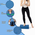StrongTek Almohadilla de equilibrio profesional de espuma para ejercicios, 15.8 x 13 x 2 pulgadas, rodillera de espuma TPE de alta densidad, antideslizante y resistente al agua, para entrenamiento de