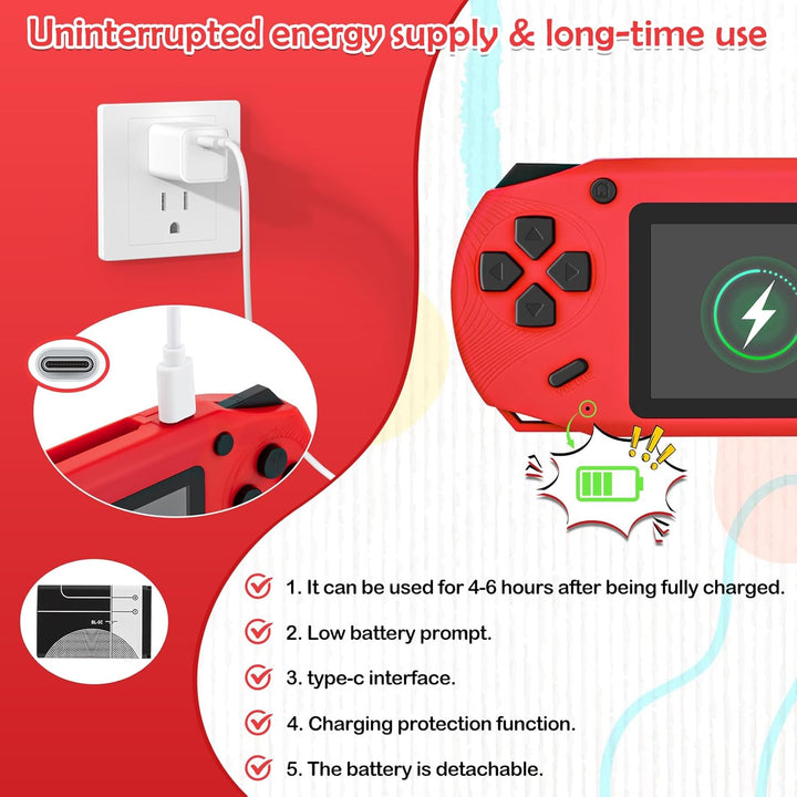 Consola de juegos portátil de 16 bits para niños, consola de juegos...