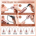 Jewhiteny Kit de extensión de uñas de polygel de 14 piezas con máqu...