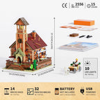 Lumibricks Western Meeting Hall Lighting - Juego de ladrillos de