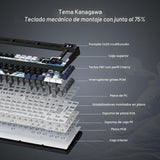 Womier S-K80 Teclado 75% con Pantalla Multimedia a Color Teclado Me...