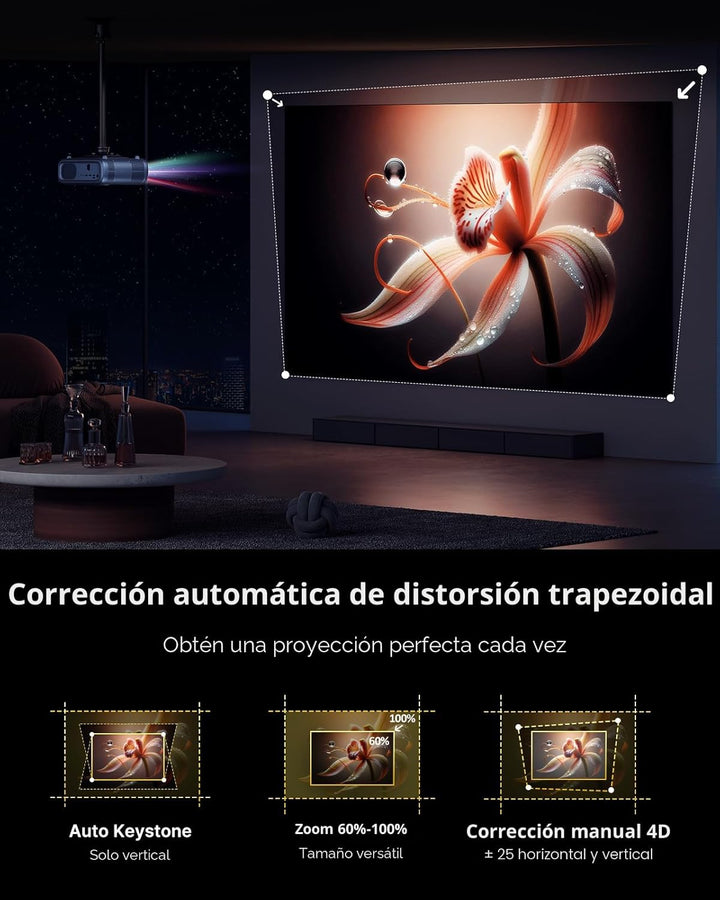 NexiGo Proyector para exteriores PJ40, compatible con Netflix\/YouT...