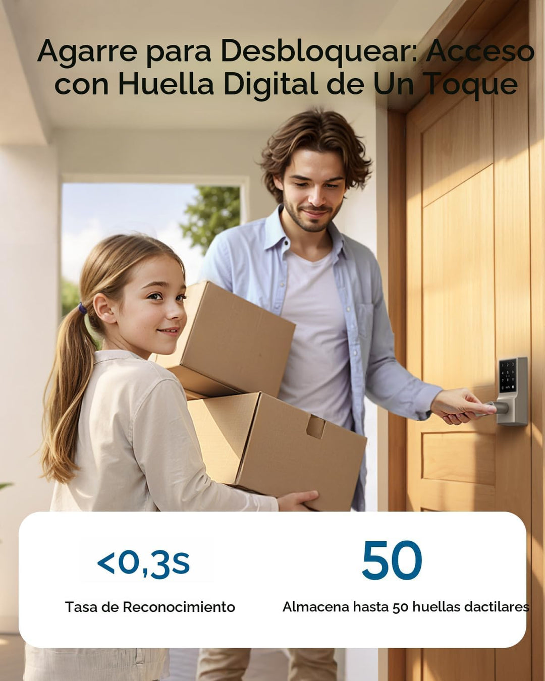 eufy Security Smart Lock C33, cerradura de puerta con teclado con a...