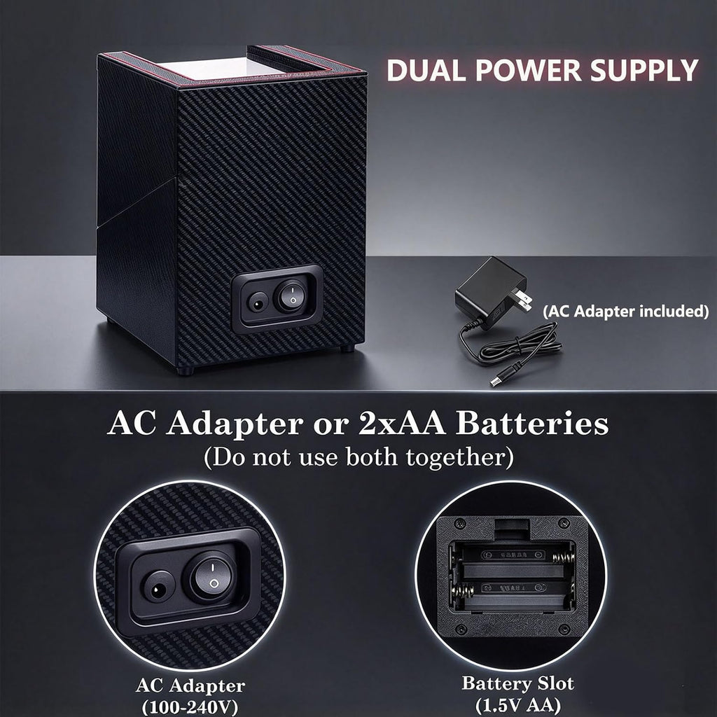 Cargador/Automatizador único para reloj automático, motor japonés, alimentado por batería/AC