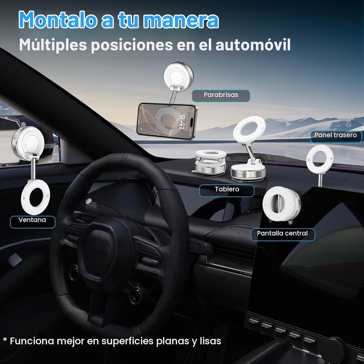 Soporte magnético para teléfono para coche, soporte de teléfono con