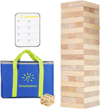 Torre gigante de hasta 5.3 pies - 60 piezas de juego de madera