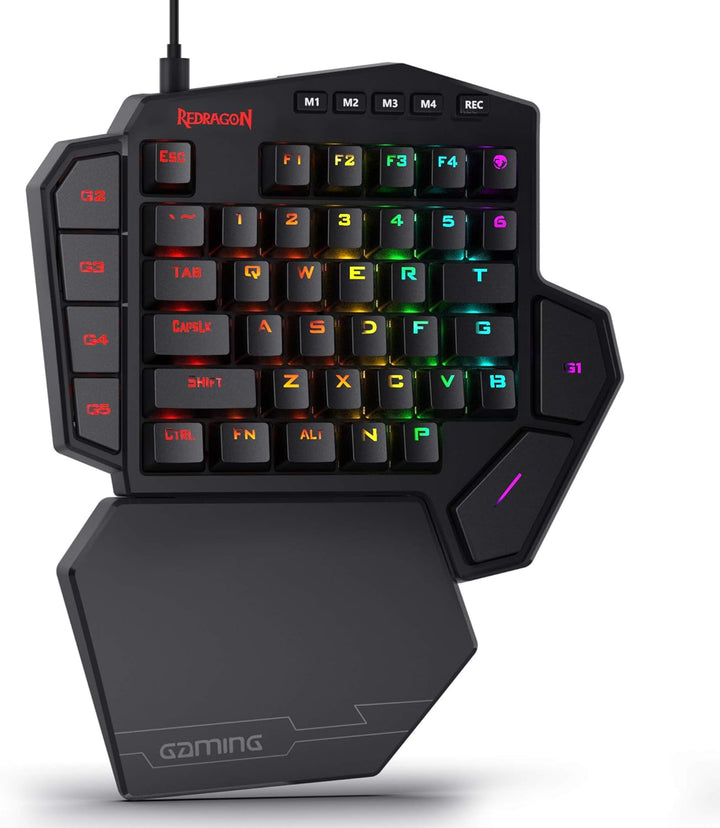 Redragon K585 DITI Teclado mecánico RGB con cable para juegos con u...