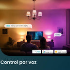 Linkind Matter - Bombilla LED E12, bombillas inteligentes de color candelabro, paquete de 4