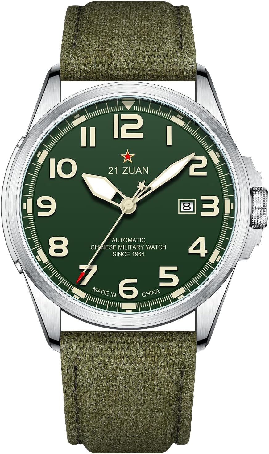SEA-GULL Reloj mecánico para hombre, relojes automáticos, relojes militares para hombres, reloj de trabajo deportivo de campo táctico del ejército para hombre, pantalla de fecha a prueba de agua